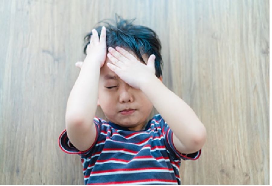 ilustrasi sakit kepala anak