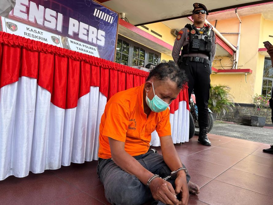 JAMBRET : Pelaku yang diamankan didapati sudah 4 kali melakukan aksi penjambretan.