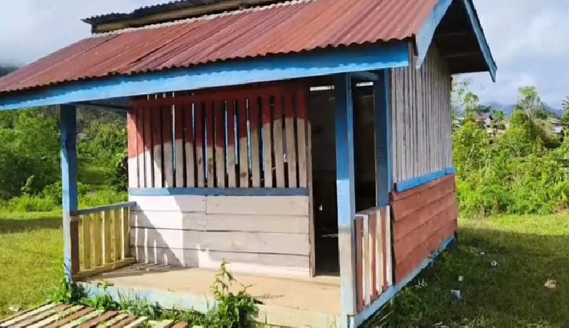 SEDERHANA: Kondisi ruang kelas belajar siswa siswi SDN 005 Krayan Timur.