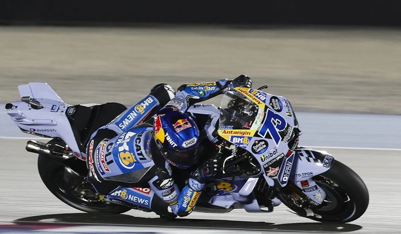Pembalap Spanyol dari BK8 Gresini Racing MotoGP, Alex Marquez.