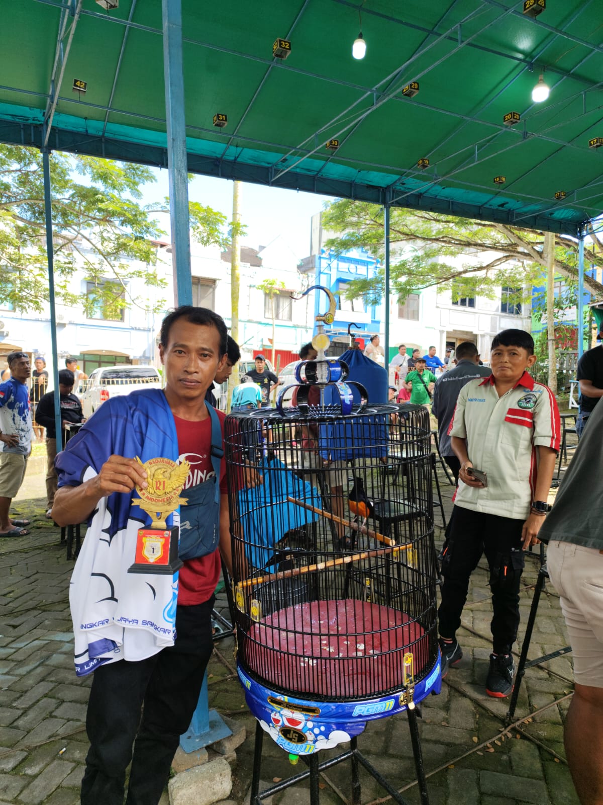 JADI PEMENANG: Haji Tofa saat Event Gantangan IKN, Regency, Balikpapan, Minggu, 13 April 2025.