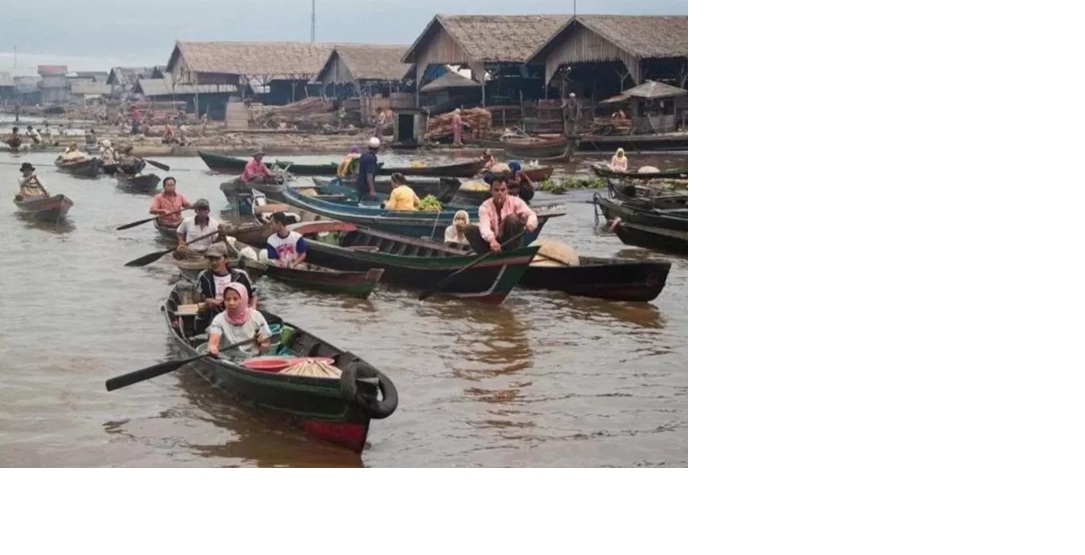 TERAPUNG: Pasar Terapung Muara Kuin bakal dihidupkan kembali.(Foto : Dok Radar Banjarmasin)