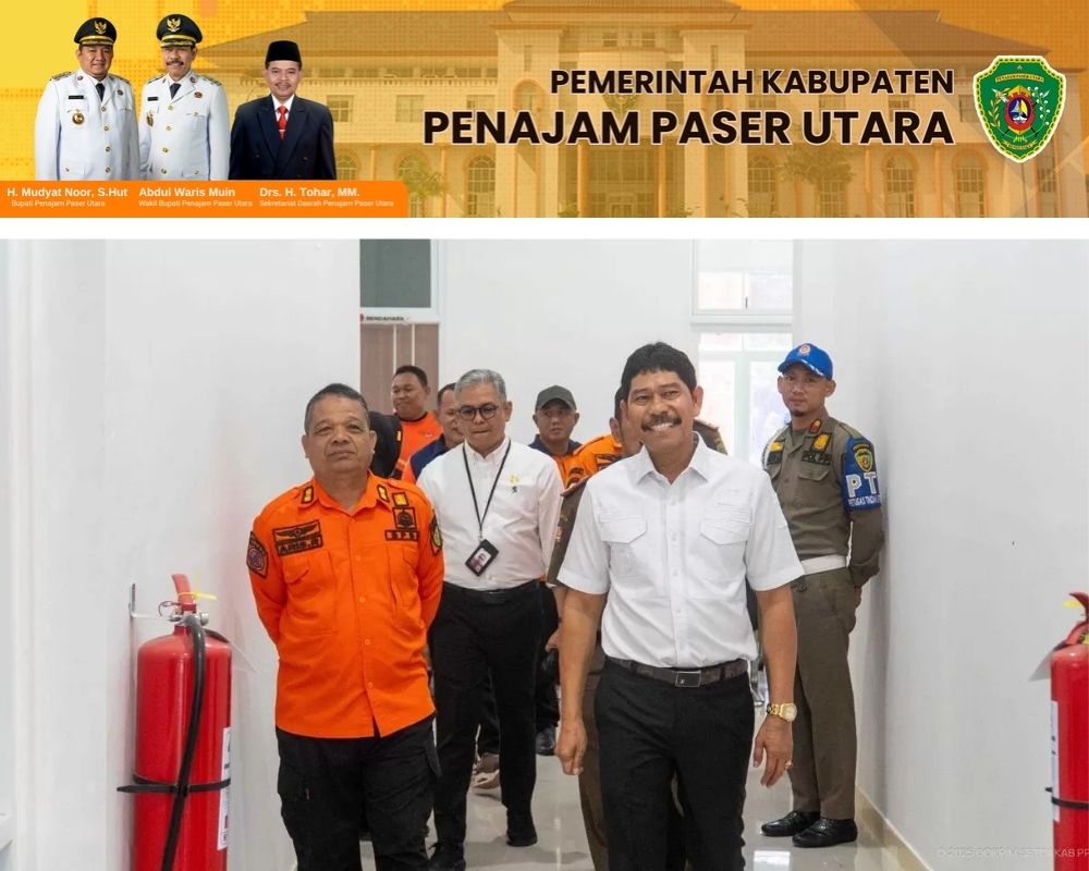 SIDAK: Wabup PPU, Abdul Waris Muin (kanan) saat sidak di BPBD PPU.