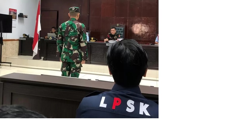 Sidang perdana kasus pembunuhan Juwita, jurnalis di Banjarbaru.