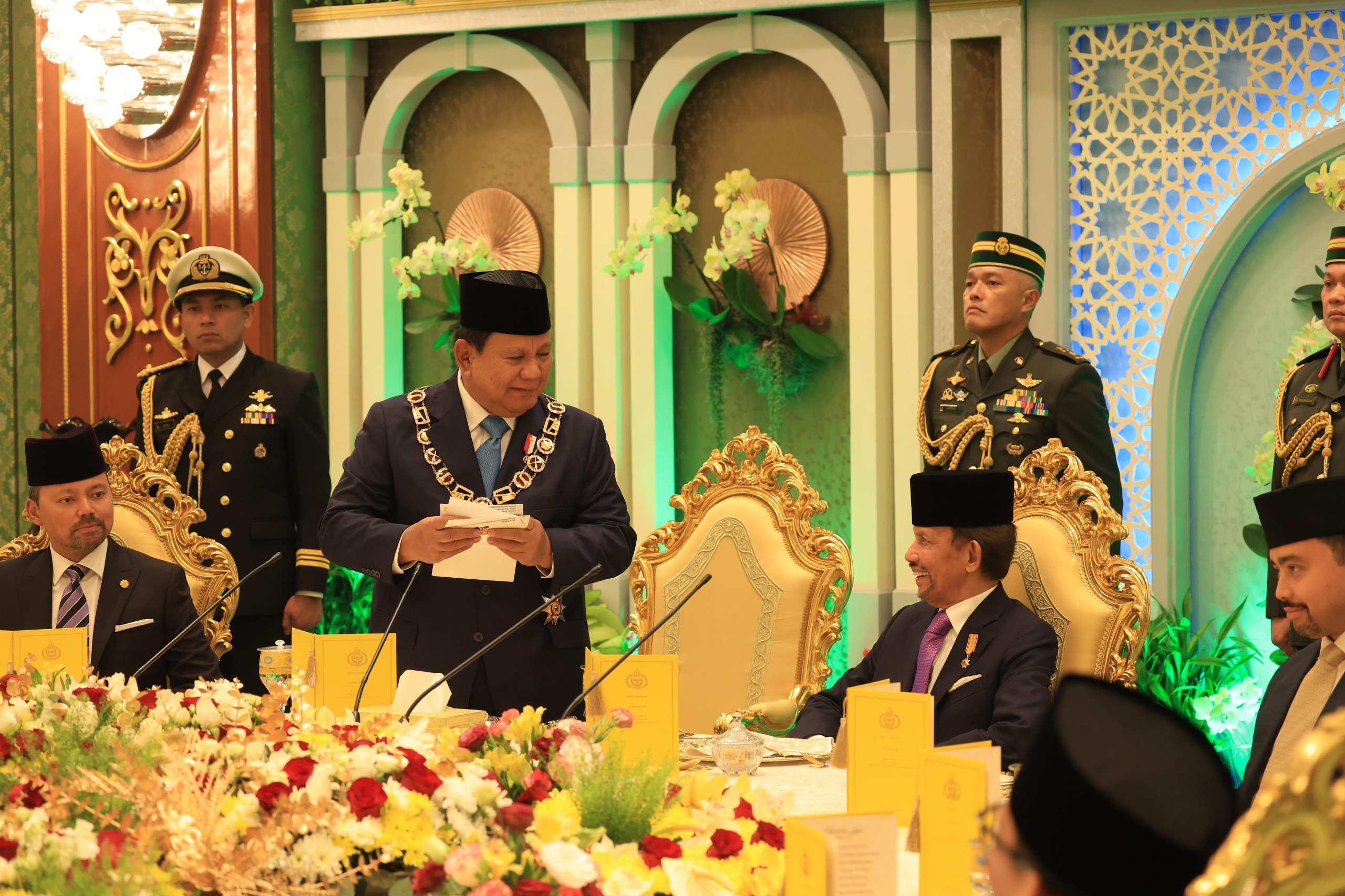 Prabowo dan Sultan Hassanal Bolkiah.