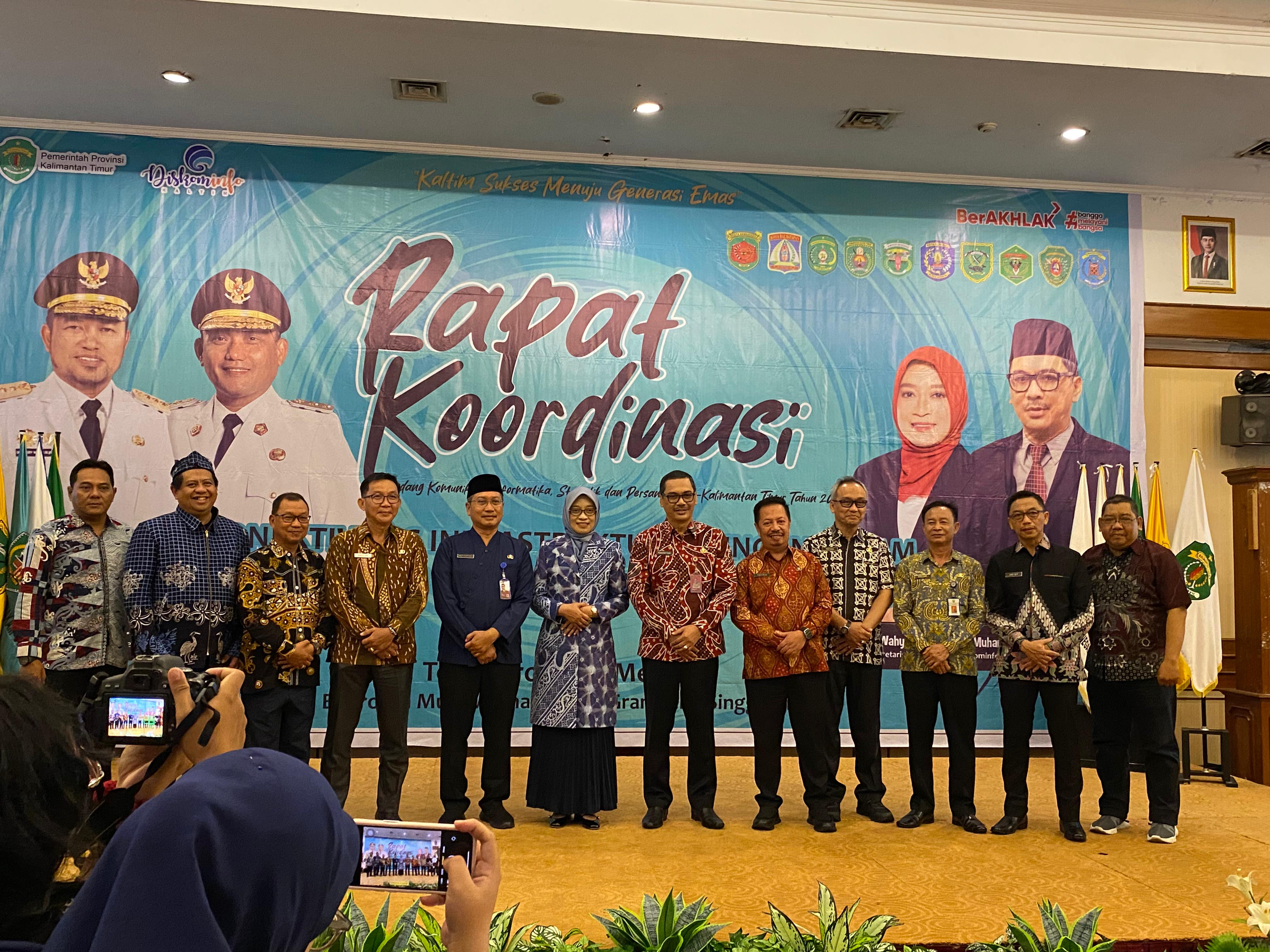 Rapat Koordinasi Daerah Bidang Komunikasi, Informasi, Statistik dan Persandian Se-Kalimantan Timur Tahun 2025 di Tenggarong (Elmo/Prokal.co)