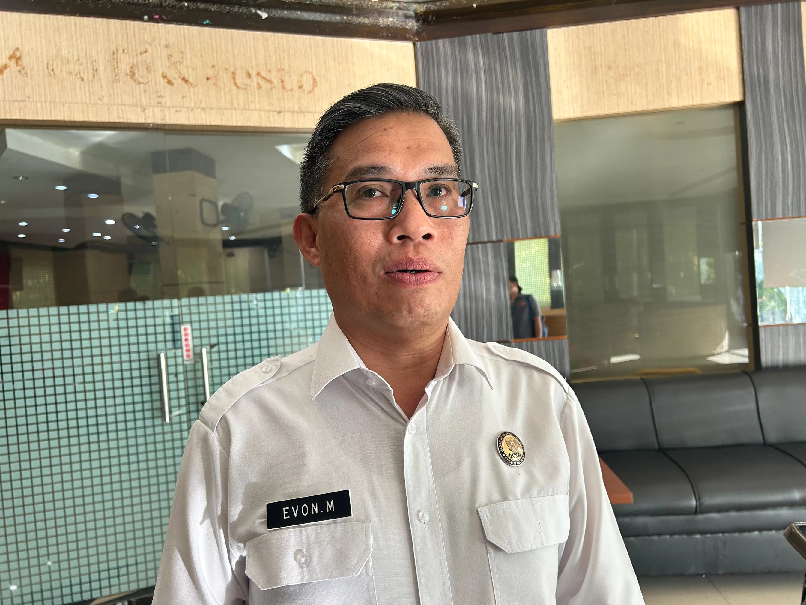 Kepala BNNK Tarakan Evon Meternik. FOTO: ELIAZAR/RADAR TARAKAN