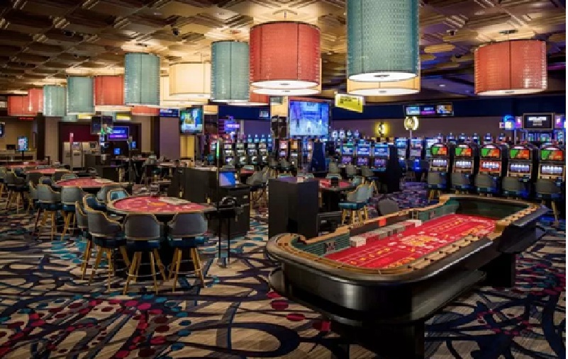 Ilustrasi meja kasino.