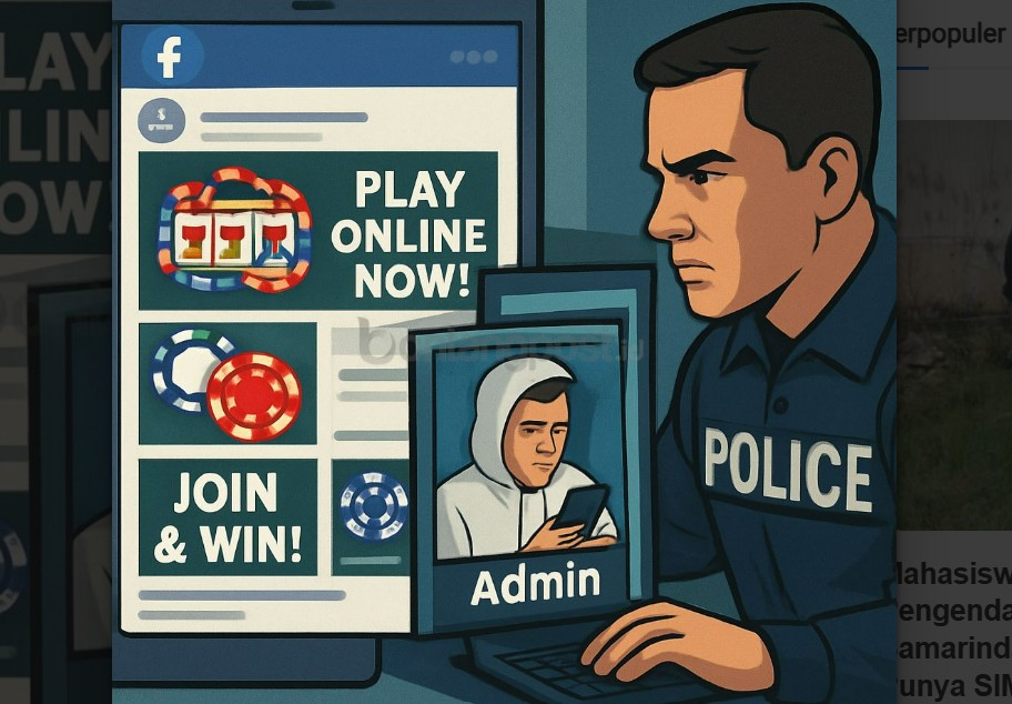 ilustrasi judi online.