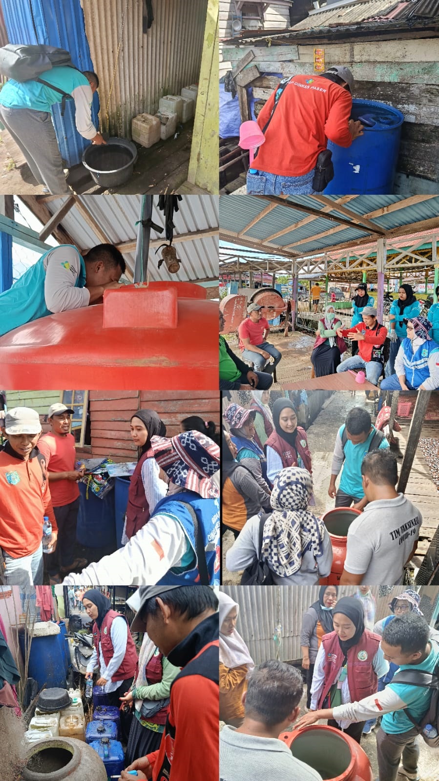 PENANGANAN: Diskes Paser terus melakukan pencegahan dan penanggulangan kasus DBD di Desa Lori. Di desa ini terdapat korban meninggal.