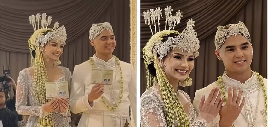 Al Ghazali dan Alyssa Daguise resmi menikah. (instagram: pembasmi.kehaluan.reall)