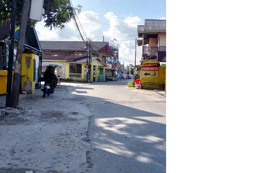 Salah satu pojok eks lokalisasi Manggar Sari yang diduga kuat masih buka.