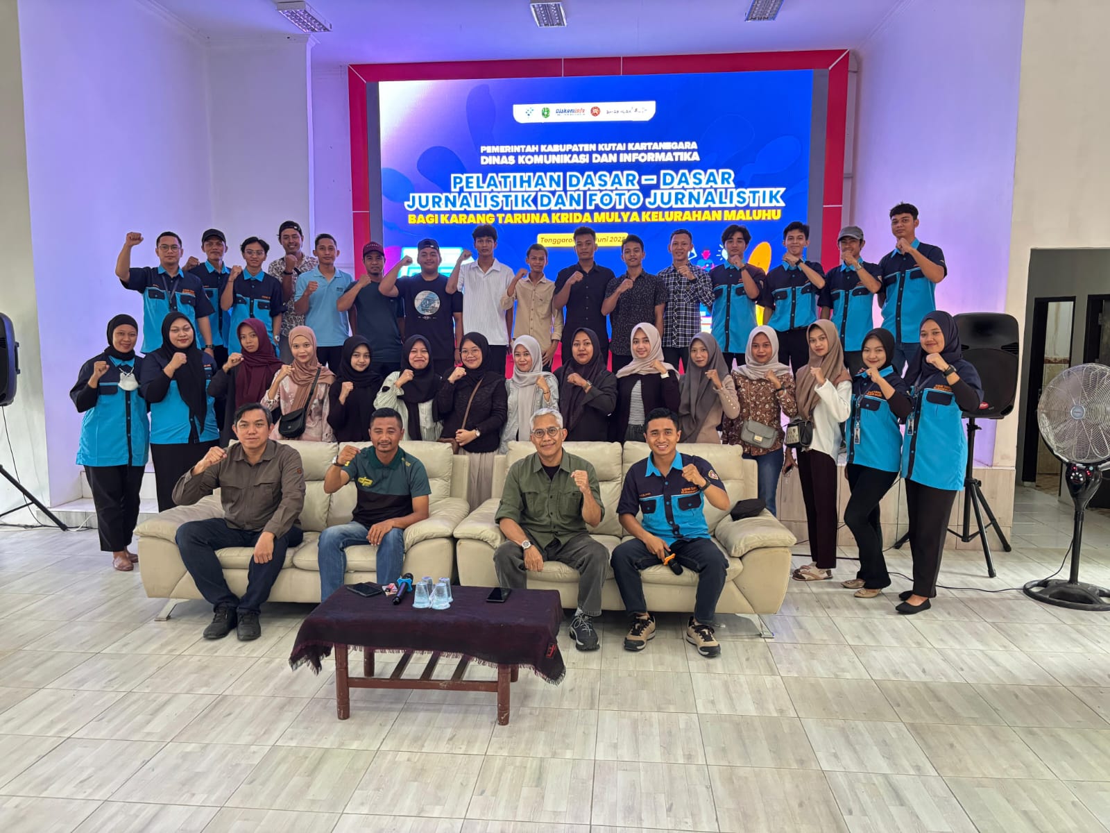 Pelatihan Jurnalistik Karang Taruna Maluhu dengan Diskominfo Kukar (Ist/Karang Taruna Maluhu)