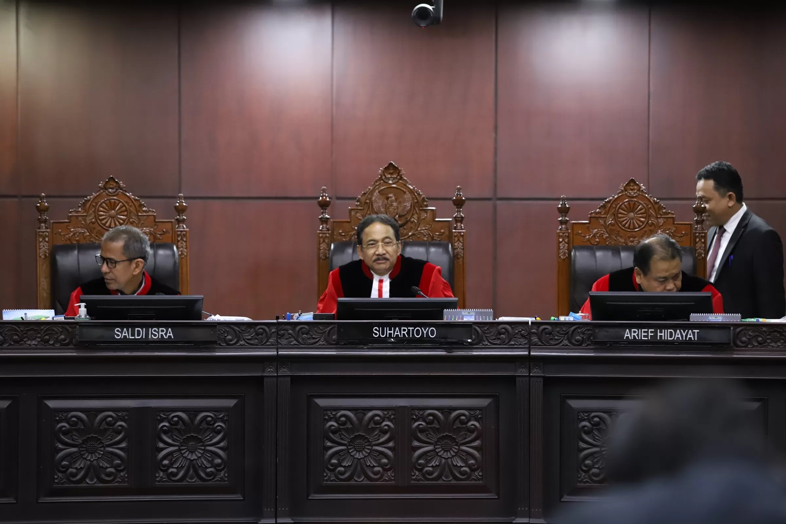 Ketua Hakim MK Suhartoyo. (Dery Ridwansah/ JawaPos.com)