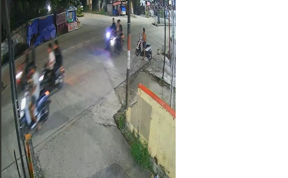 Remaja balap liar dihambur warga.