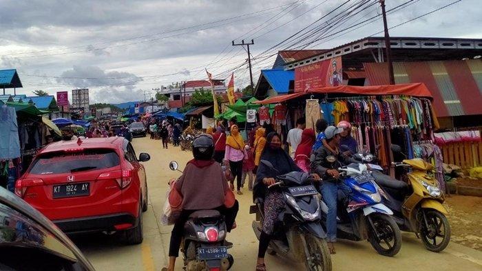 BAKAL DITATA: Pasar Sepaku di Desa Suka Raja, Kecamatan Sepaku, PPU, ini segera ditata oleh OIKN tanpa penggusuran.
