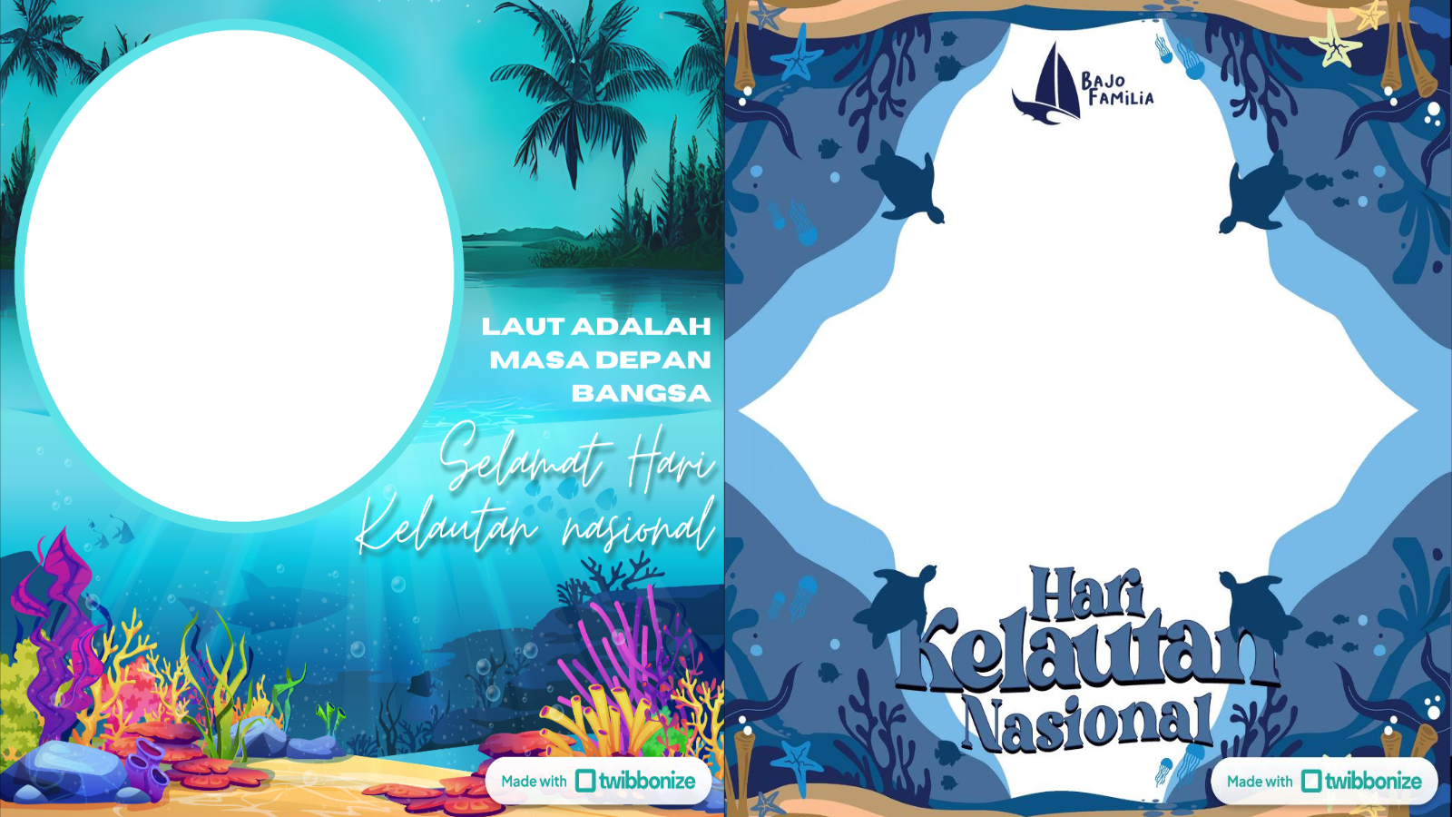 LESTARI: Twibbon Hari Kelautan Nasional 2025, Rabu, 2 Juli 2025.