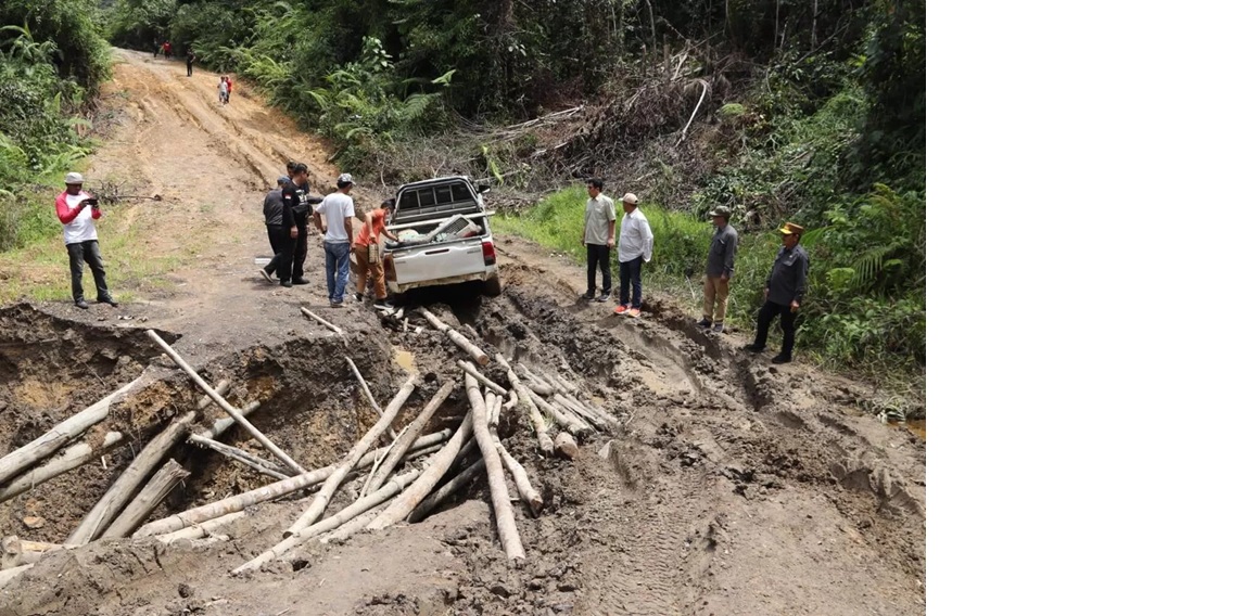 INFRASTRUKTUR: Kondisi akses jalan Apau Kayan-Mahulu beberapa waktu lalu. FOTO: ISTIMEWA