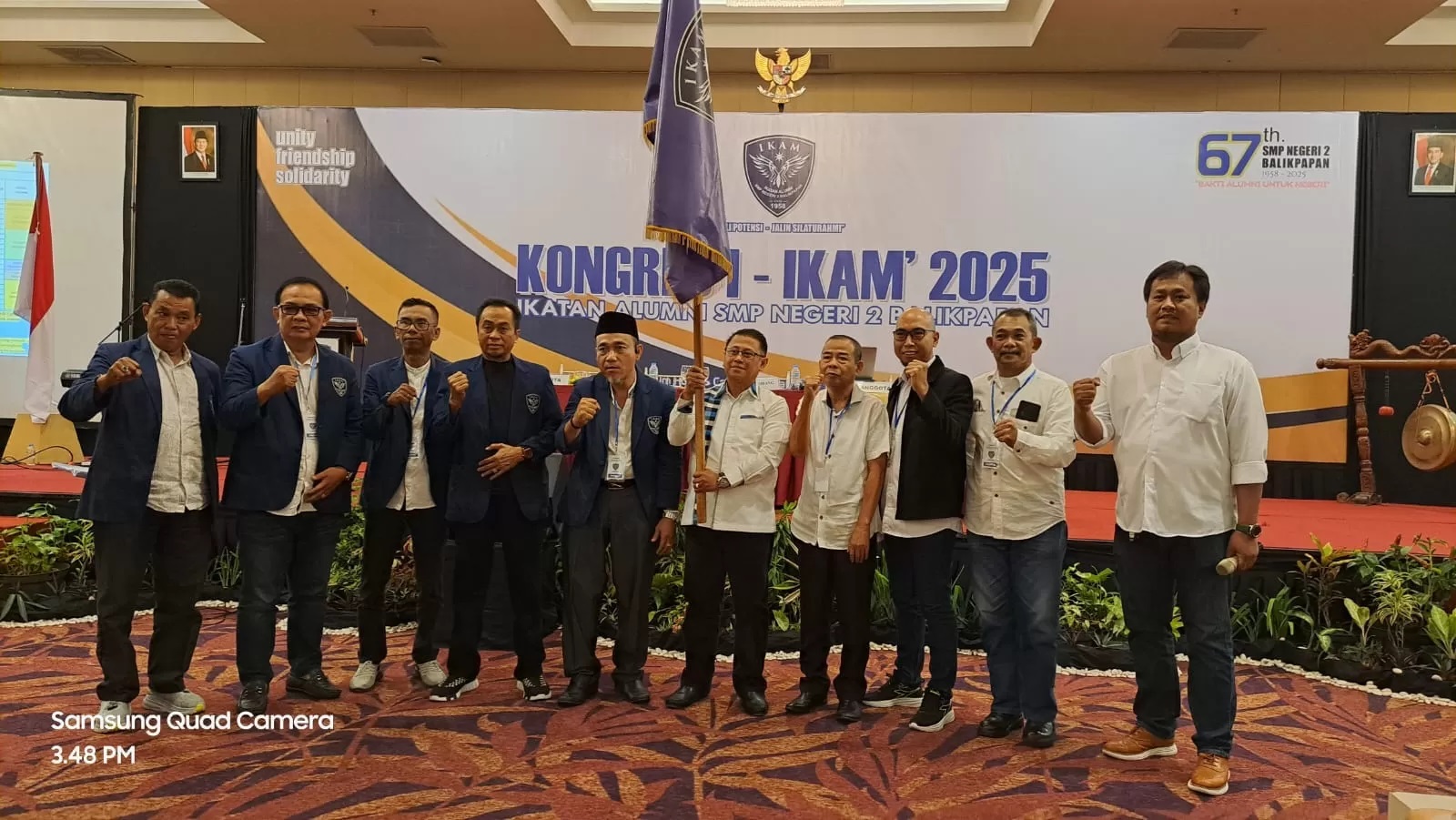 Sigit Wibowo resmi terpilih menjadi Ketua Umum Ikatan Alumni (IKAM) SMP Negeri 2 Balikpapan periode 2025 - 2030