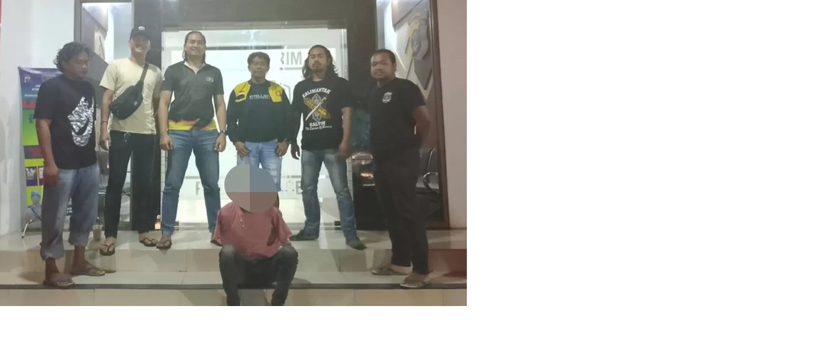 Seorang pria berinisial MS (48) di Tanah Grogot ditangkap setelah melakukan pelecehan terhadap wanita muda di sebuah kafe dalam kondisi mabuk.(FOTO:ISTIMEWA)