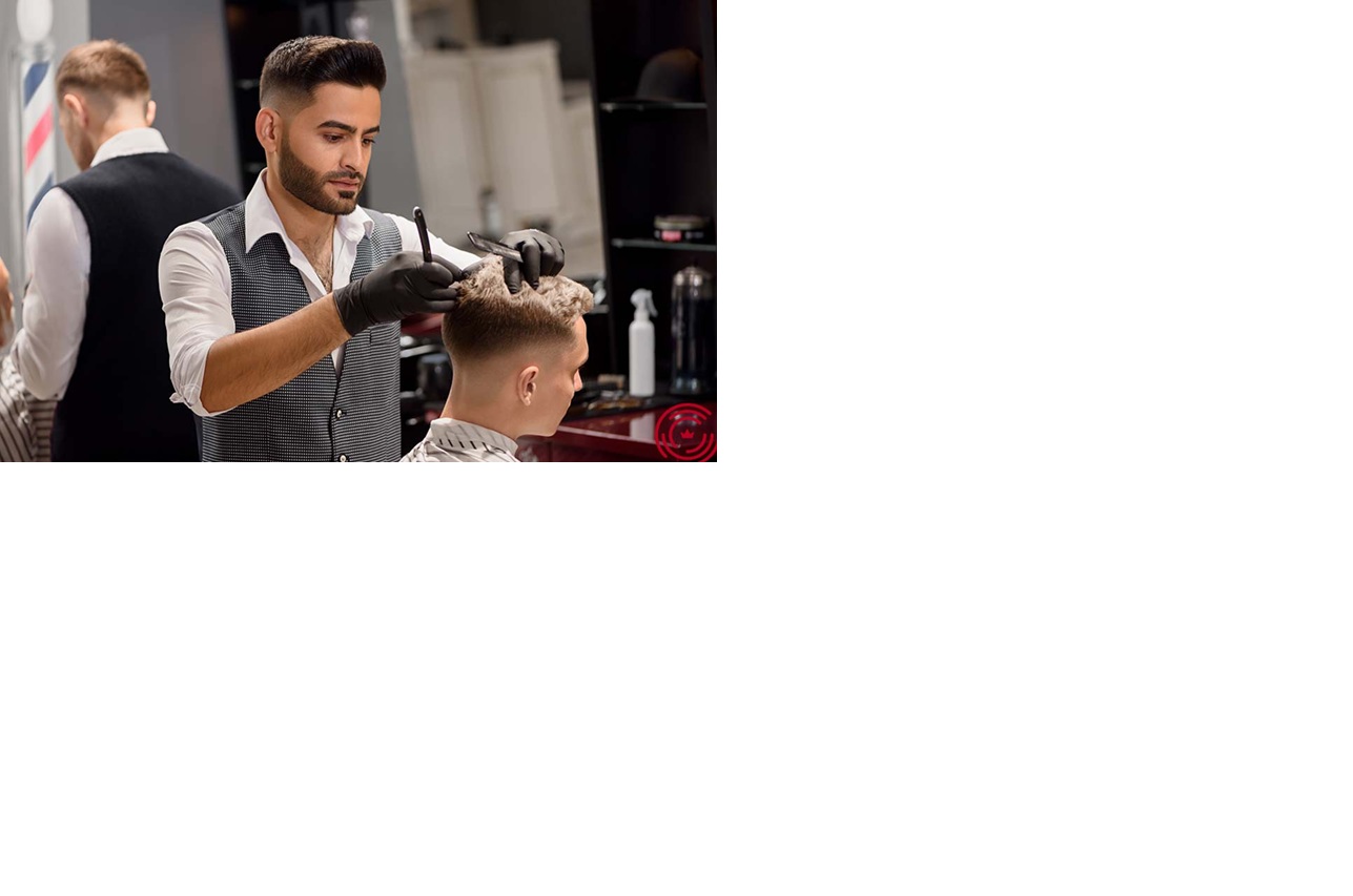 Ilustrasi pangkas rambut.