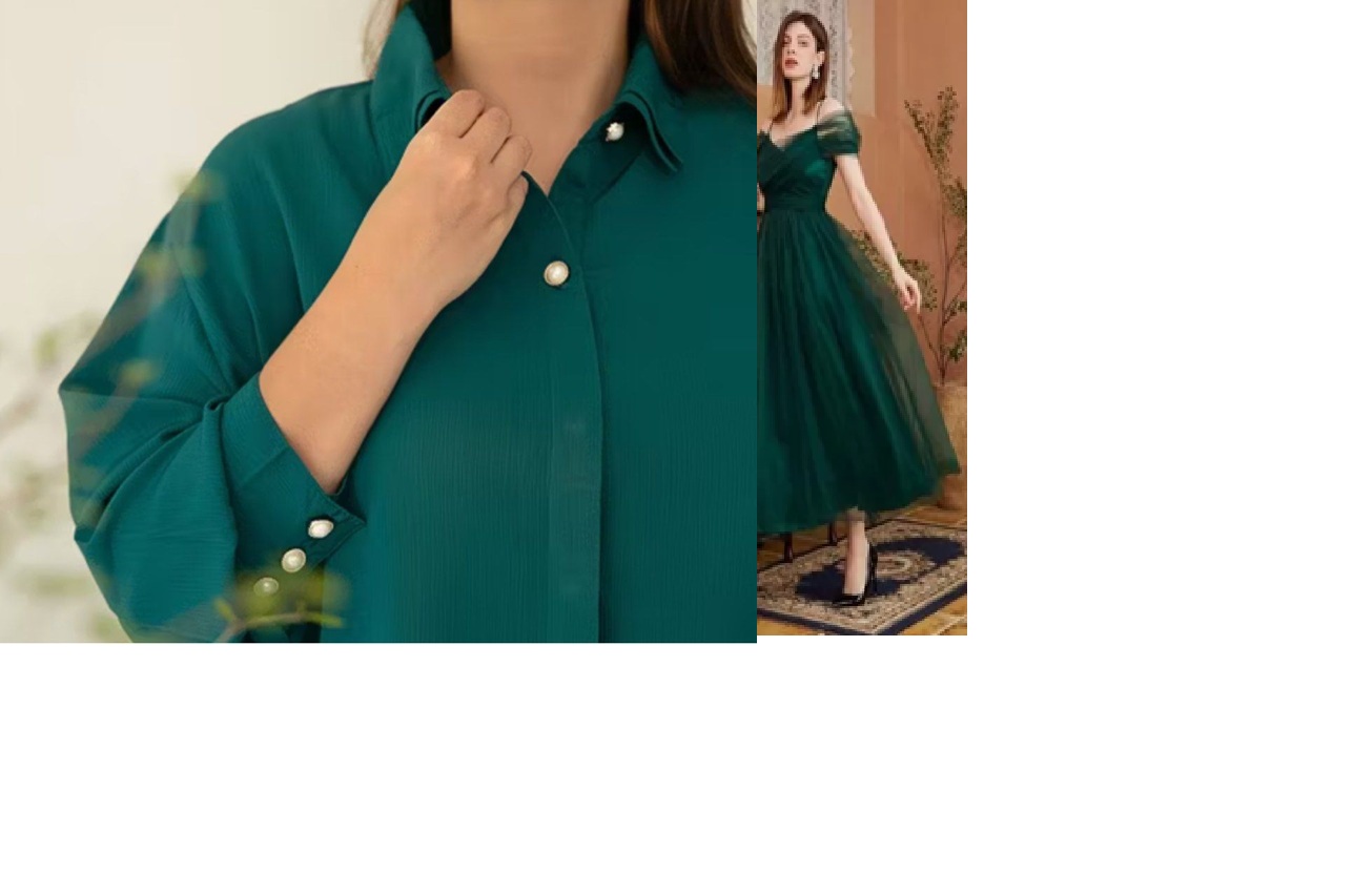 Warna emerald green.