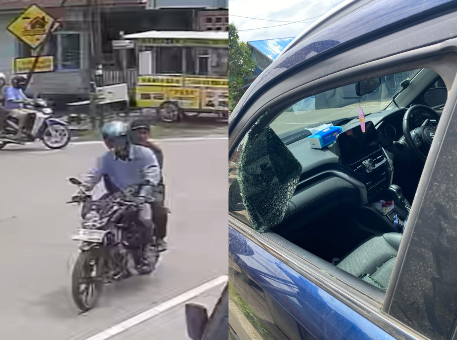 Aksi pencopetan uang tunai dengan nilai sekitar Rp45 Juta yang terjadi di Tenggarong, Kukar (Istimewa)