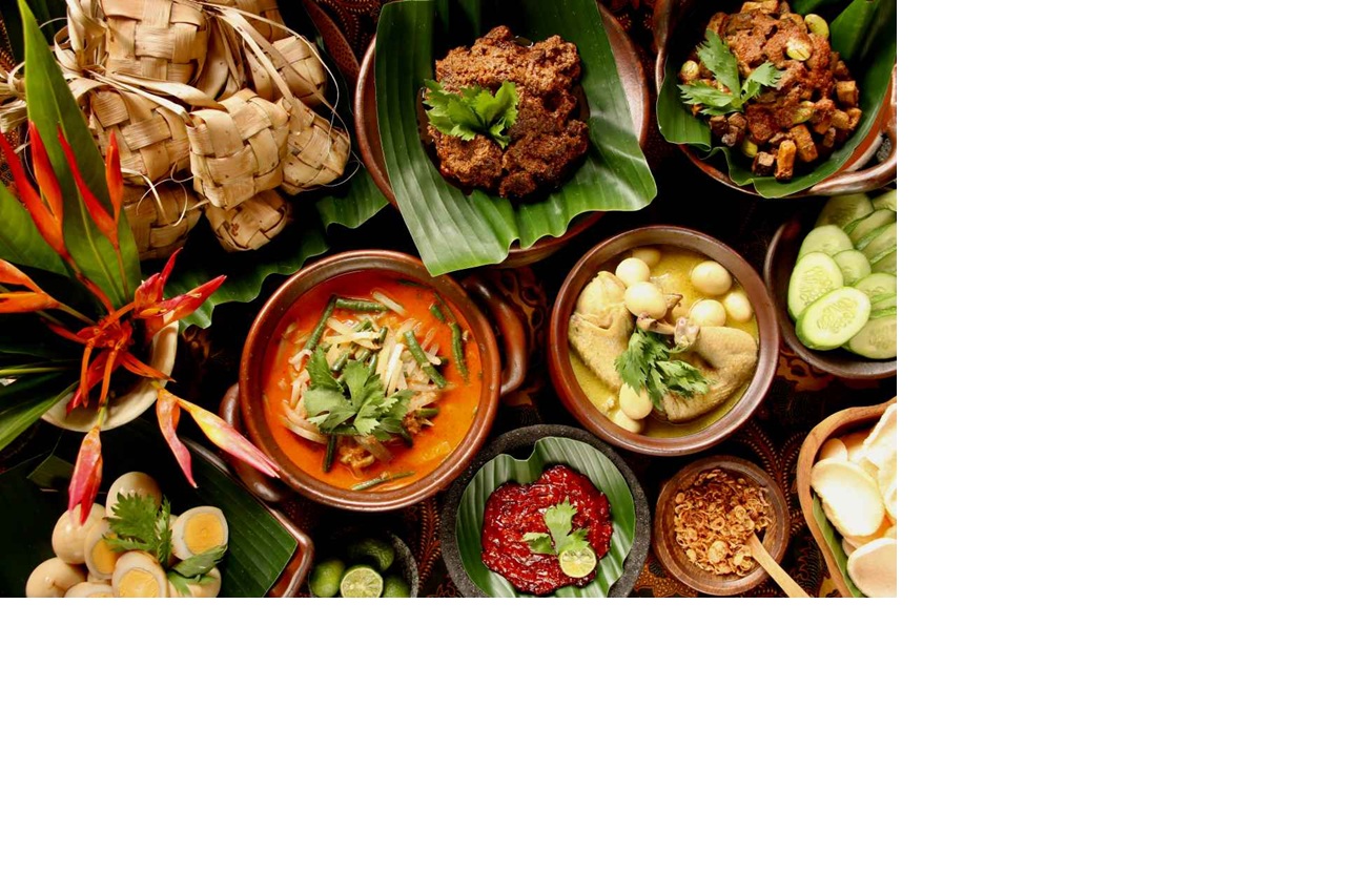 Ilustrasi makanan khas Indonesia.