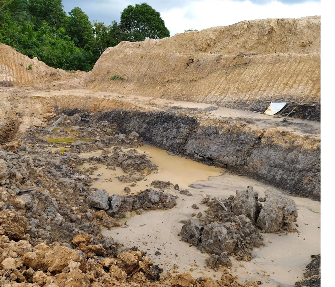 Bekas galian tambang.