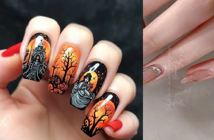 Ilustrasi nail art.