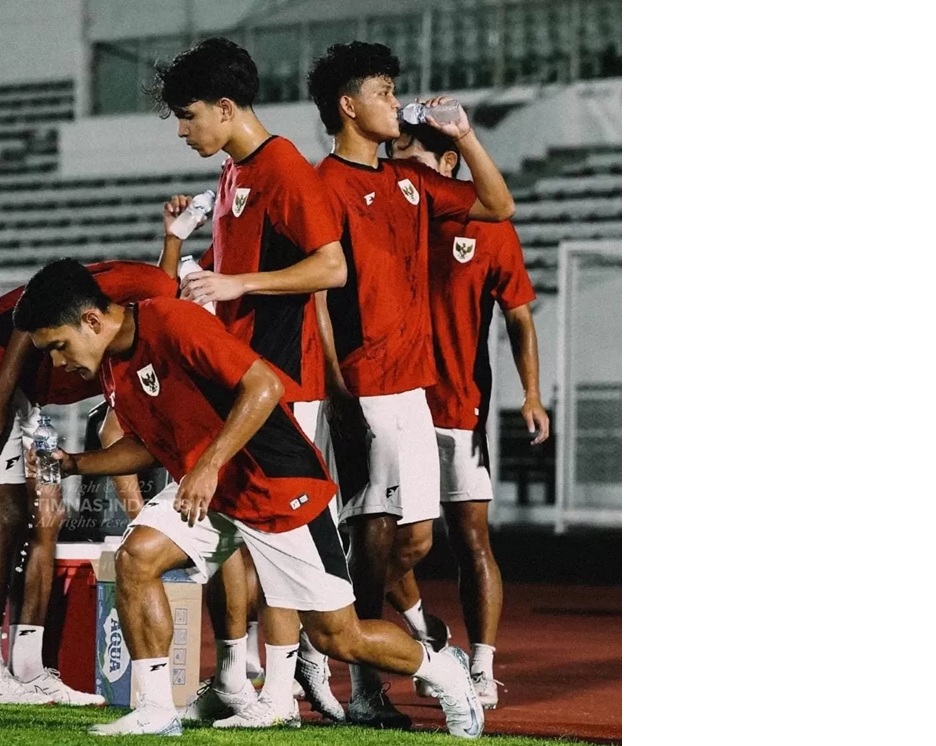 Timnas U23 berlatih bersiap menghadapi Thailand.