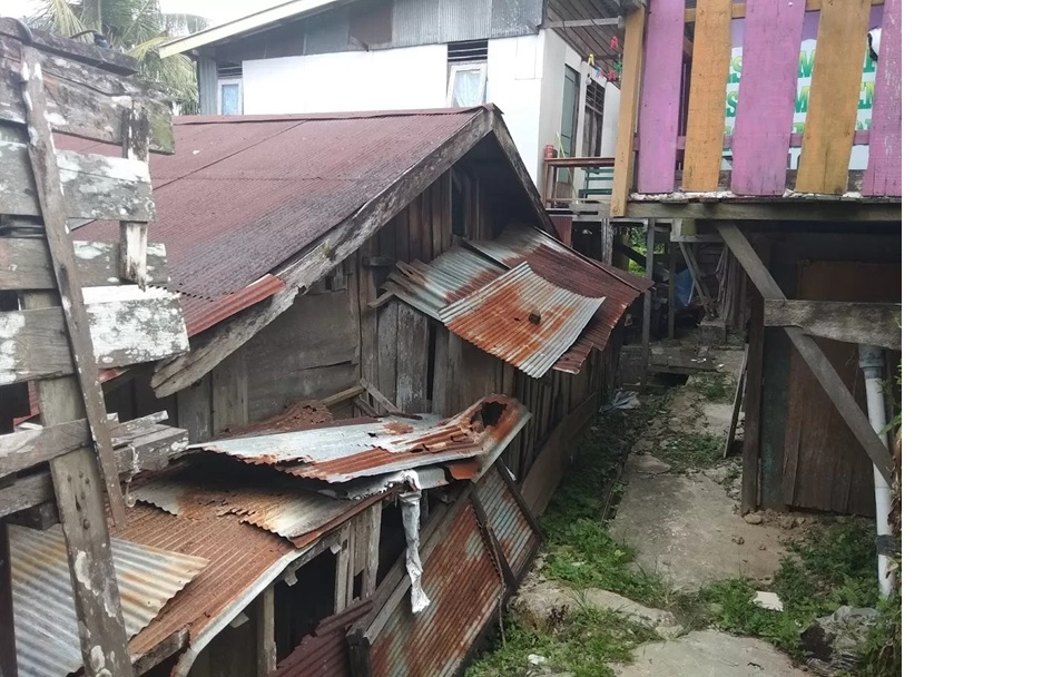 Kawasan kumuh di kelurahan Batu Ampar, Kecamatan Balikpapan Utara. (Kurniawan)