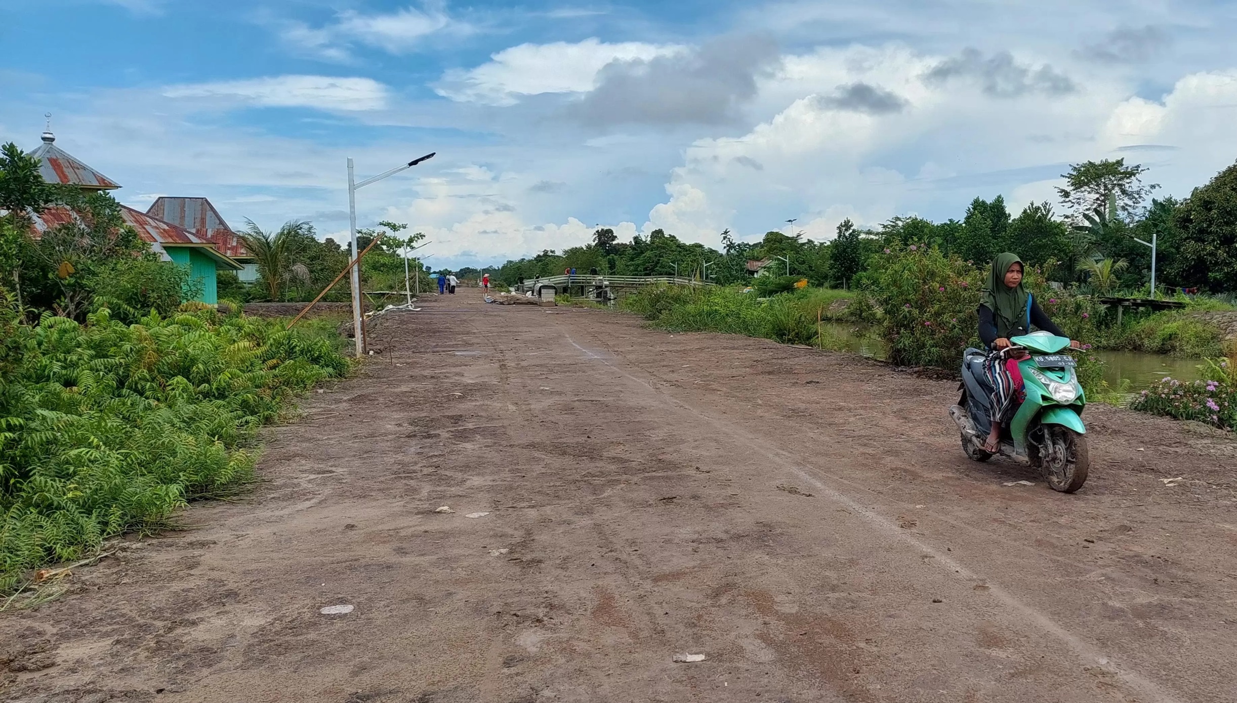 TRANSMIGRASI : Tampak aktivitas salah satu kawasan transmigrasi di Bulungan.