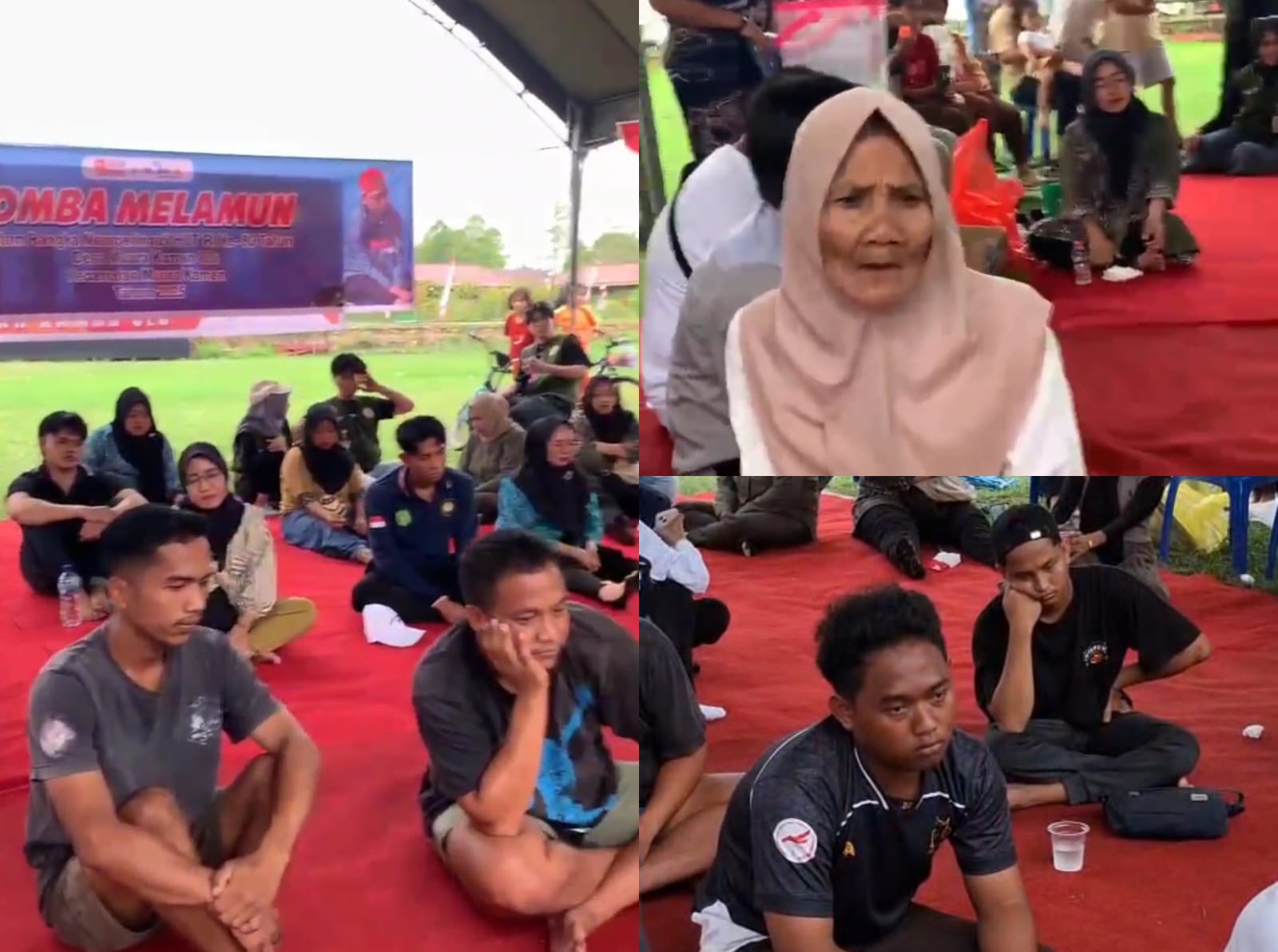 Lomba melamun di Desa Muara Kaman Ulu, Kecamatan Muara Kaman, Kukar dalam rangka dirgahayu ke-80 Republik Indonesia (Istimewa)