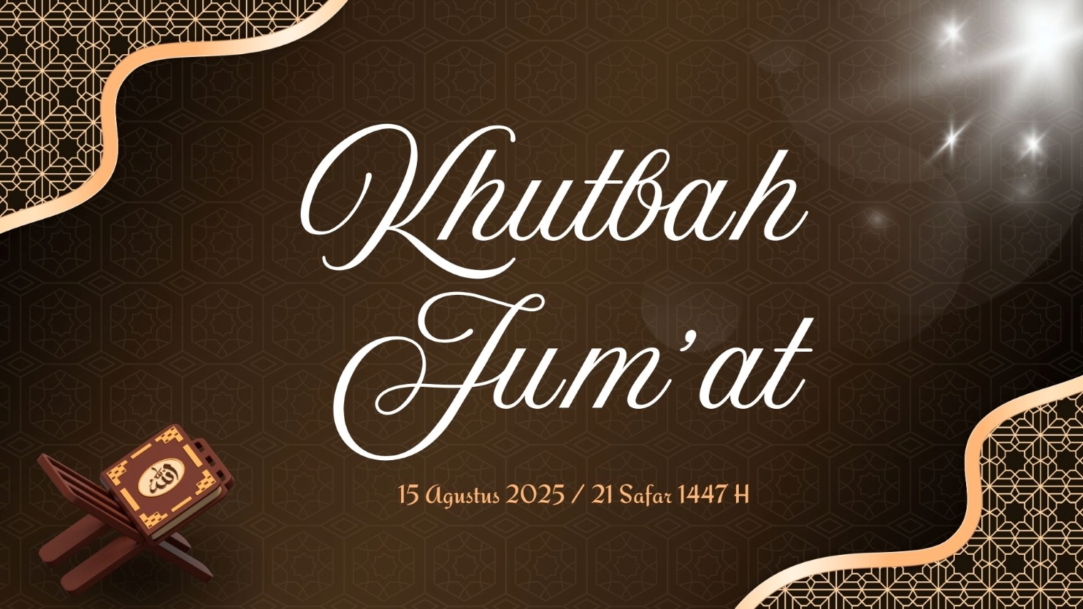 Khutbah Jumat terbaru pekan ini, 15 Agustus 2025.