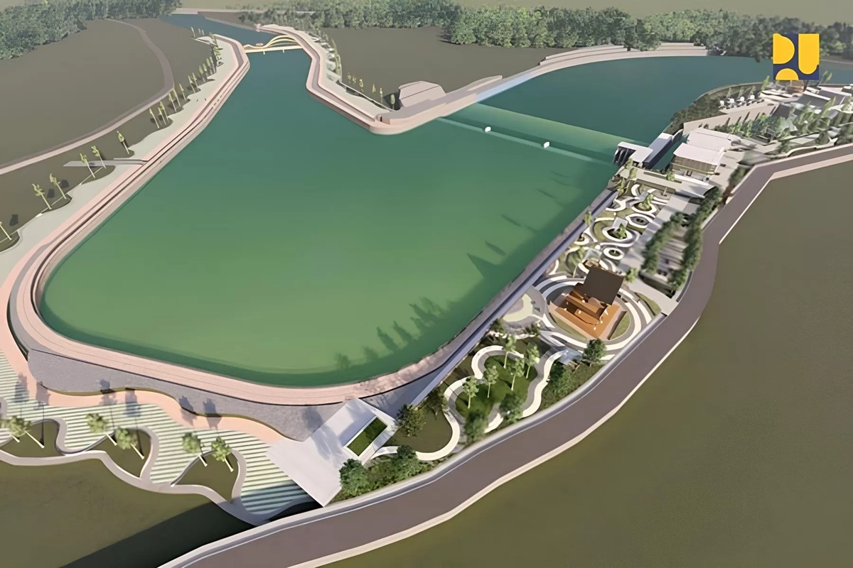 Perspektif bendungan Sepaku-Semoi.