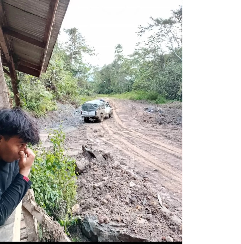 Jalan di Krayan Selatan.