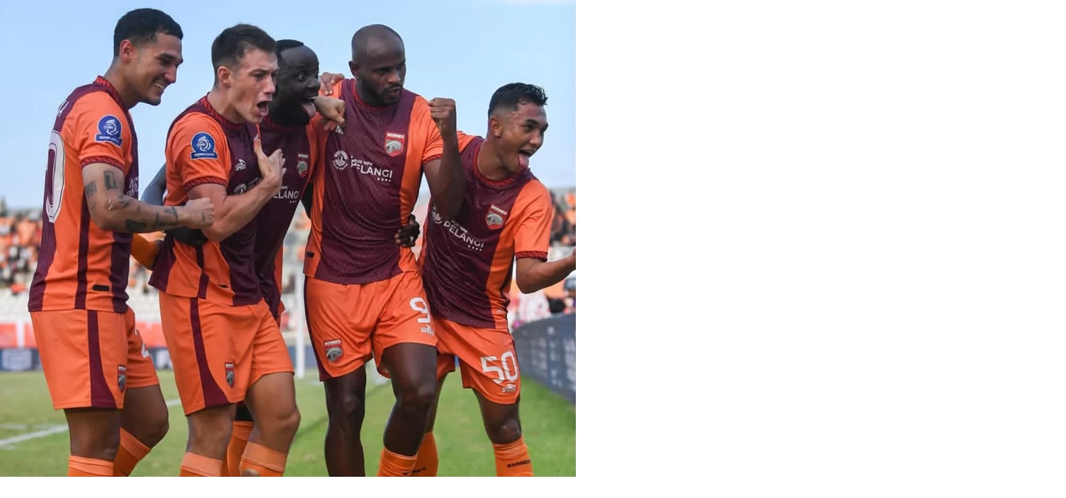 Borneo FC sukses mendulang poin sempurna usai menaklukan Persijap Jepara 3-1.