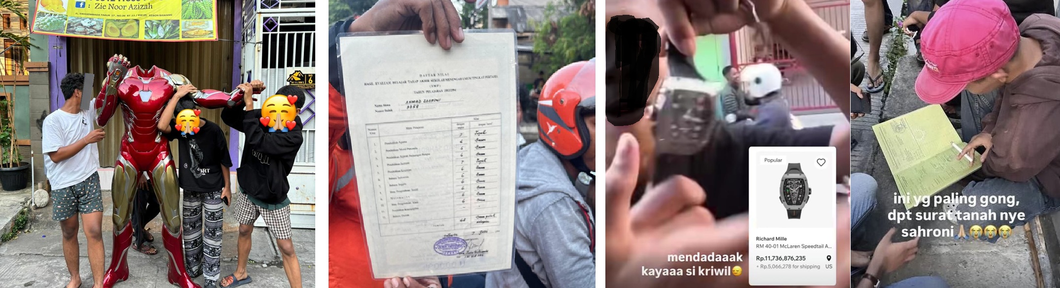 Deretan jarahan dari rumah Ahmad Sahroni. Ada surat tanah bahkan jam tangan mahal.