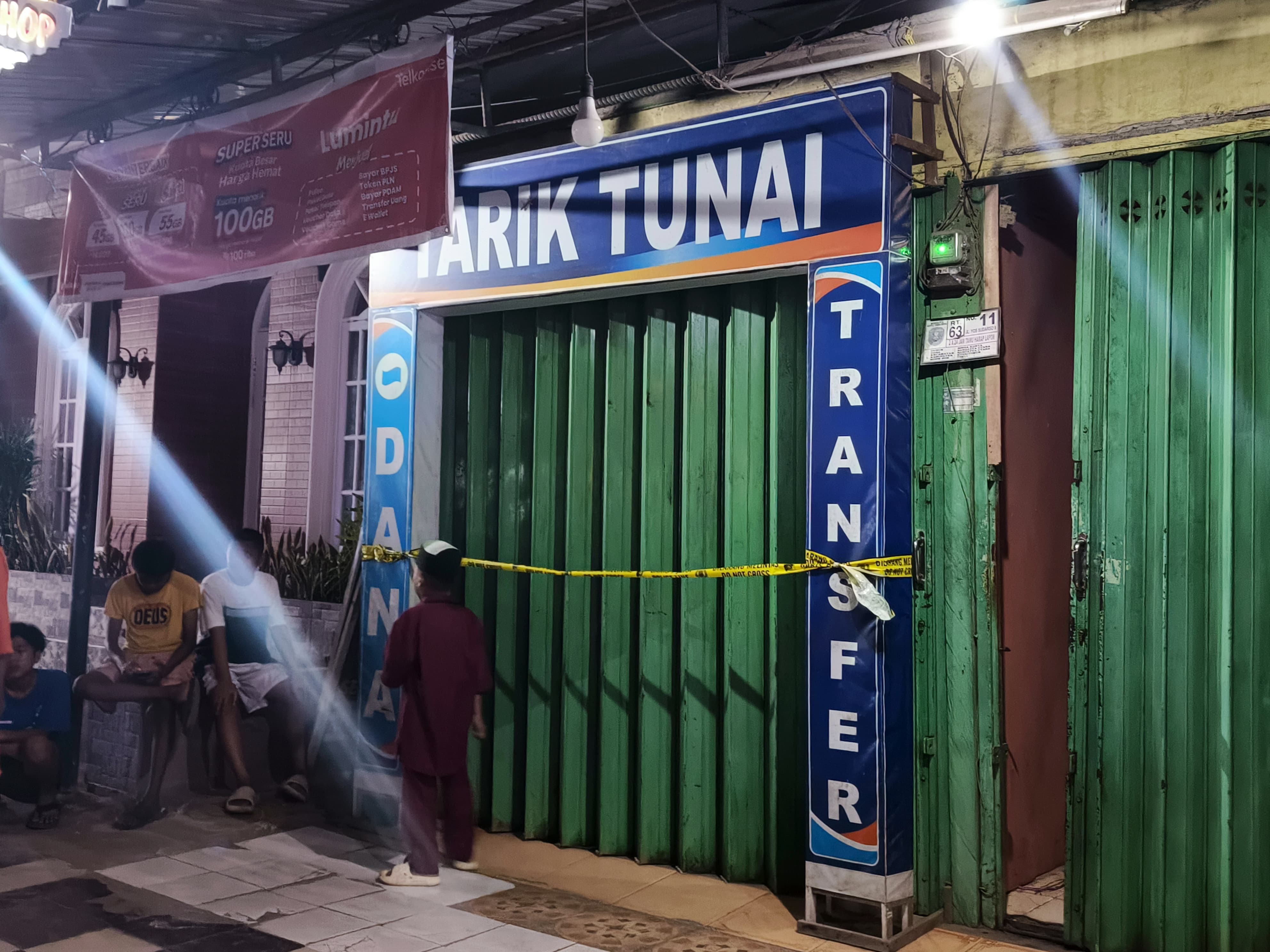 KRIMINALITAS: Lokasi BRILink di Jalan Yos Sudarso 2, Sangatta Utara, Kutim, tempat terjadinya perampokan bersenjata, Jumat, 5 September 2025.