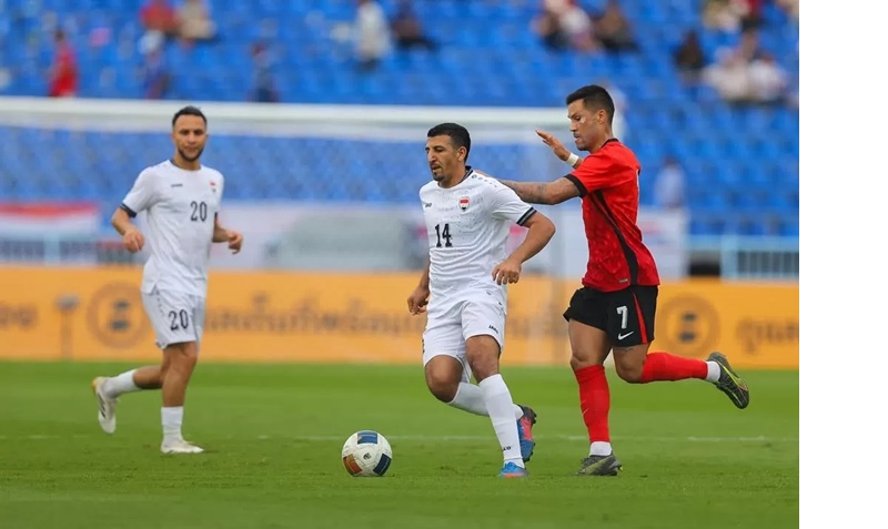 Timnas Irak saat menghadapi Timnas Hong Kong. (Instagram.com/iraqnteam) 