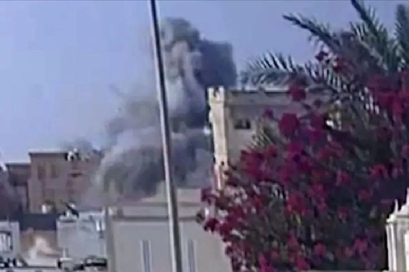 Ledakan di Doha, Qatar. ANTARA/Anadolu/as.