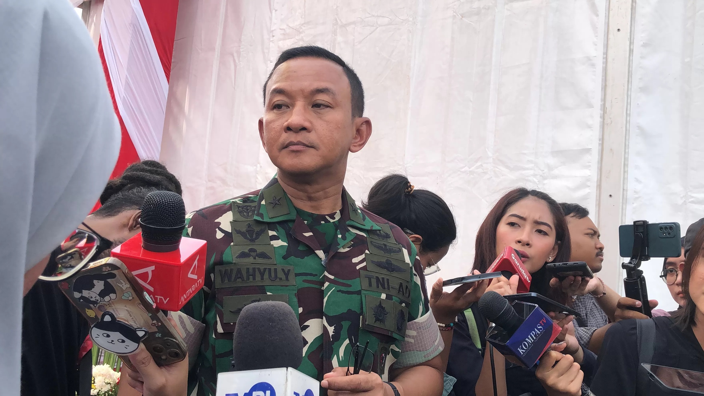 Kadispenad Brigjen TNI Wahyu Yudhayana. (Syahrul Yunizar/JawaPos.com)