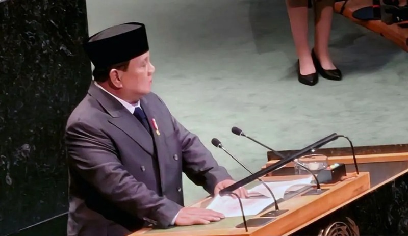 Prabowo Subianto di sidang umumPBB.