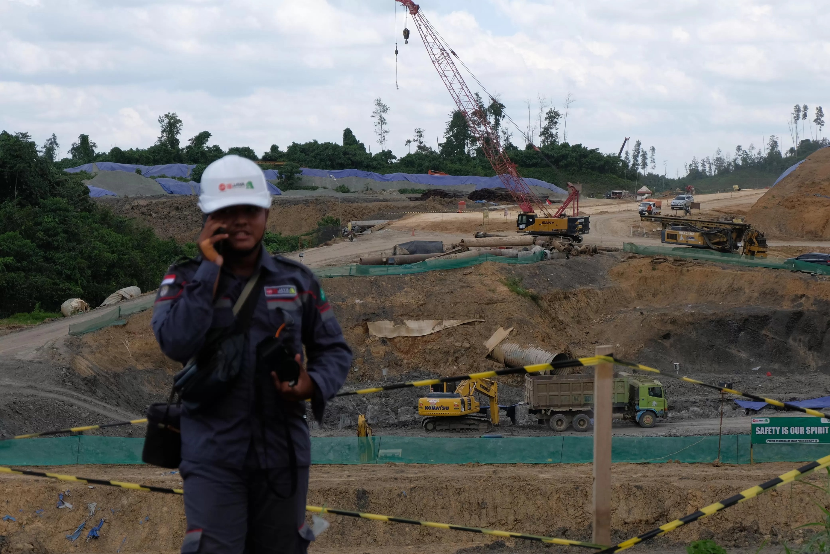 Proses pembangunan IKN.