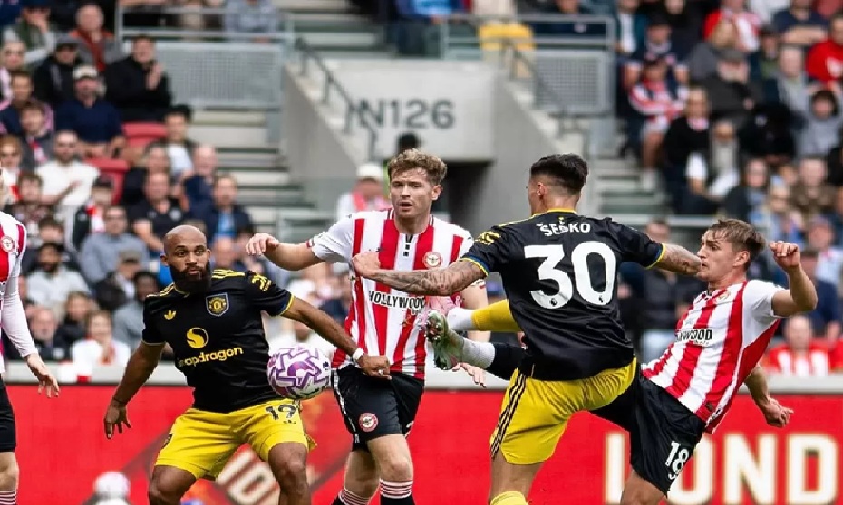 Benjamin Sesko saat tampil bersama Manchester United di laga kontra Brentford. (Instagram.com/manchesterunited)