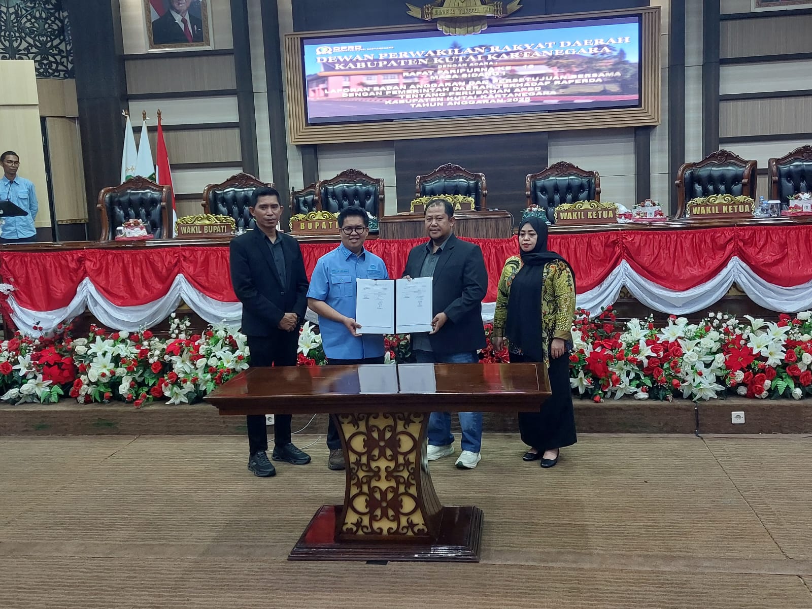 Pemkab-DPRD Kukar mengesahkan APBD Perubahan 2025 (Elmo/Prokal.co)