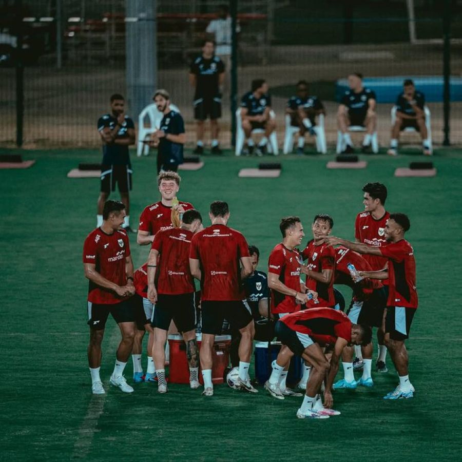 Pemain timnas Indonesia di Jeddah.