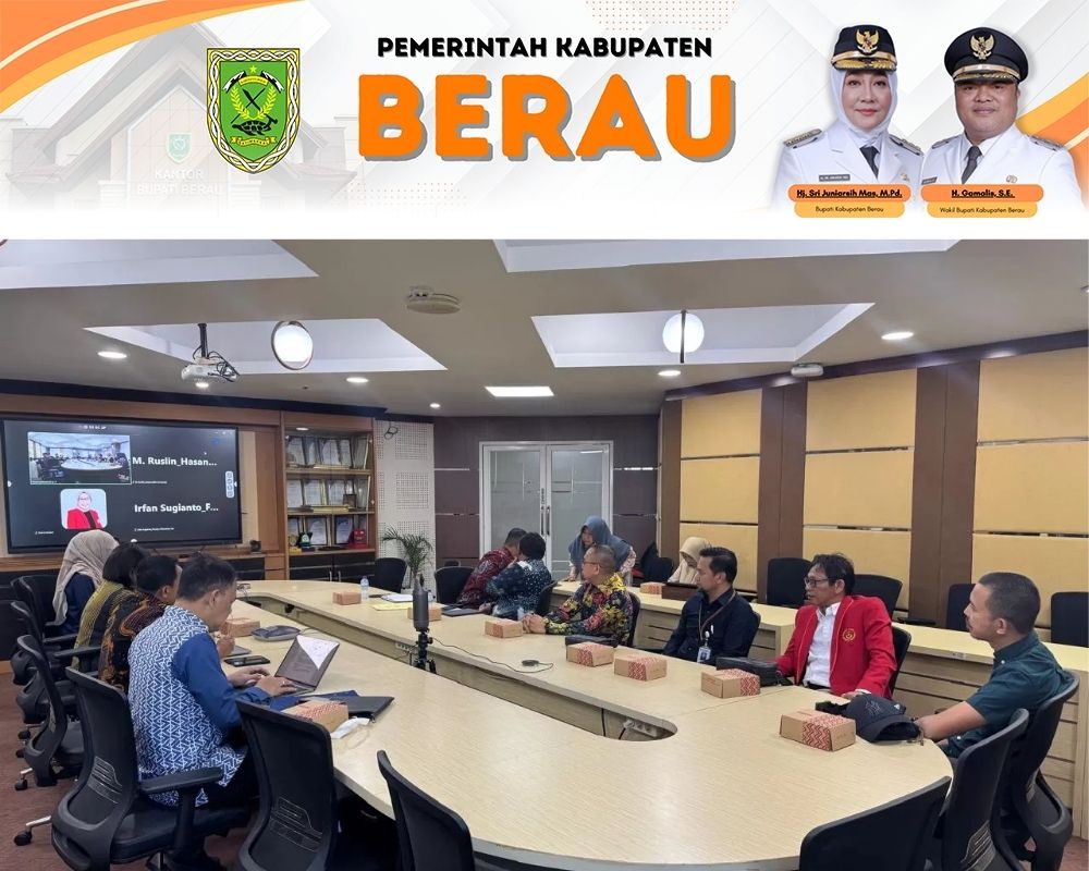 JALIN KESEPAKATAN: Sekkab Berau, Muhammad Said, didampingi sejumlah pihak saat bertemu dengan perwakilan Unhas Makassar, Kamis, 4 September 2025.