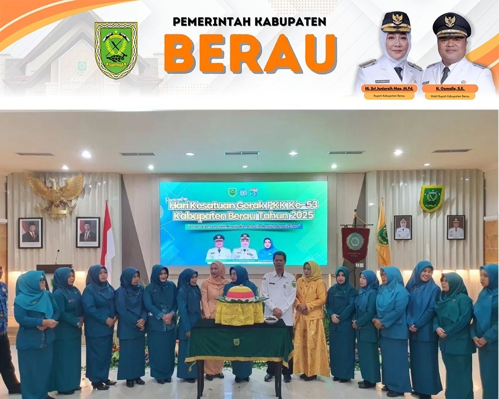 PERKUAT PERAN KELUARGA: Peringatan HKG Ke-53 PKK di Balai Mufakat, Tanjung Redeb, Berau, Rabu, 17 September 2025.